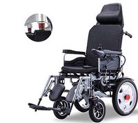 CYGGL Lightweight Electric Power Wheelchair, Foldable Power Compact Mobility Aid Wheelchair, Portable Medical Scooter, Supports 120kg, Lithium Battery 12ah