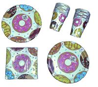 Donut Time Party Plates (16) Napkins (16) Cups (16) Party Bundle
