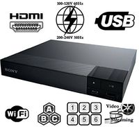 HDI BDP-S3700E Sony High Res Audio - Built-in WiFi - Multi System Region Free Blu Ray Disc DVD Player