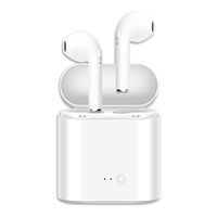 Upgraded Version Bluetooth 5.0 Earbuds Earphones Stereo Sports Headphons Earbuds Noise Cancelling and Waterproof Headsets with Built-in Mic Portable Charging Case-White-AQwzh-1