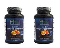 Blue Ice Fermented Cod Liver Oil Orange Flavor - 120 Caps (240 Count)