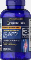 Puritans Pride Double Strength Glucosamine, Chondroitin and Msm Joint Soother, 480 Count