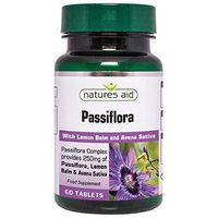 Natures Aid Vegan Passiflora Lemon Balm & Avena Sativa 60 Tablets