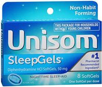 Unisom Unisom Sleepgels, 8 caps (Pack of 2)
