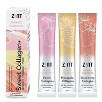 Zint Sweet Marine Collagen Powder Beauty Drink Mix Sampler (Assorted): Sugar-Free Collagen Peptides Drink w/Glucosamine, Hyaluronic Acid, Vitamin C, Acai Extract (3 5g Packets)