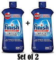 Jet-Dry Rinse Aid, 32oz, Dishwasher Rinse Agent &amp, Drying Agent 300 Washes (Set of 2)