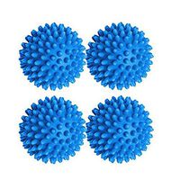 WeTest Pack of 4 Dryer Balls,Eco Friendly Fabric Softener Alternative,2'',Blue
