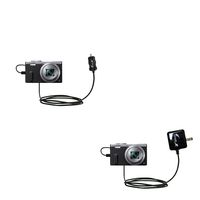 Gomadic Car and Wall Charger Essential Kit Suitable for The Panasonic Lumix DMC-ZS40 - Includes Both AC Wall and DC Car Charging Options with TipExchange