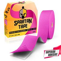 Sparthos Kinesiology Tape - Bulk Large Jumbo - Free Kinesio Taping Guide! - Support for Pro Athletic Kt Sports and Recovery - Kinetic Extreme Medical Med Strips - Uncut 115 ft Roll (Wild Pink)