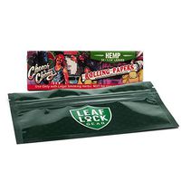 Cheech and Chong 1 1/4 Hemp Rolling Papers (1 Pack) with Leaf Lock Gear Smell Proof Pouch