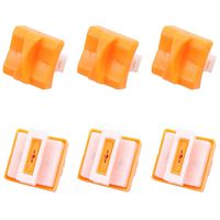 SelfTek 6 Pieces Paper Cutter Replacement Blade with Automatic Security Safeguard Design for A4 Black and White Paper Trimmer,Orange