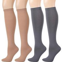 Compression Socks for Women & Men - Ovruns Best 15-20 mmHg Pregnancy Nurse Flight Travel Recovery Medical Support