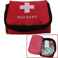 ForuMall Mini Outdoor Camping Hiking Survival Travel Emergency First Aid Kit Bag(Red)