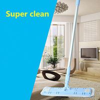 18" Professional Microfiber Mop | Aluminum alloy mop rod | 3 Premium Mop Pads (BLUE)