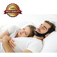 Anti-Snoring CPAP Chin Straps & Jaw Support Belts - Natural Sleep,Instant Relief - Adjustable Velcro - Non-Sliding Off - Comfortable,Breathable Fabric - Stop Snoring CPAP Headband (Blue)
