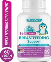Breastfeeding Supplement for Lactation Support - Lactation Supplement for Increased Breast Milk - Aid for Breastmilk Supply - Fenugreek Seed, Nettle & Milk Thistle for Milkflow - 60 Vegan Capsules