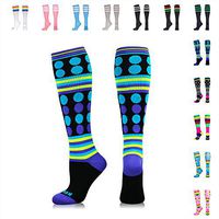 NEWZILL SWAG Compression Socks (20-30mmHg) for Men & Women, BEST Graduated Athletic Fit for Running, Nurses, Edema, Diabetic, Shin Splints, Flight Travel & Pregnancy (Swag Purple, Medium)