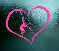 Love Gymnastics - Auto, Truck, Car, Laptop, Computer Vinyl Sticker Decal