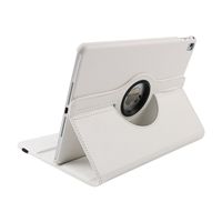 2018 The new 9.7-inch iPad Cover, MeiLiio Book Style，Rugged Protective，360 Degrees Rotating ，Slim Stand with Anti-slip Groove Smart Case Cover for Apple The new 9.7-inch iPad 2018/2017,White)