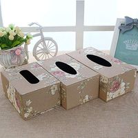 T-ZJHC Home Tissue Box Living Room Creative, Light Yellow Phoenix, Medium (20 12 8.5CM)