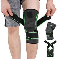 HOMPO Knee Support, Open-Patella Brace for Arthritis, Joint Pain Relief, Injury Recovery with Adjustable Strapping & Breathable S Size