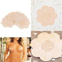 FANEO Chest Paste Bra Pads Self Adhesive Reusable Plum Invisible Nipple Cov Hand & Wrist Braces
