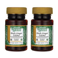 Swanson Black Ginger Extract 100 Milligrams 30 Veg Capsules (2 Pack)