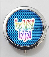 BlackKey Too Sassy For You 3-Compartment Decorative Pocket Gift Box Case Organizer for Pill, Color 1 -762