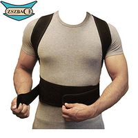 ZSZBACE Adjustable Shoulder Back Braces for Posture Corrector and Support Waist Belts (L)
