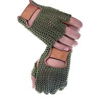 Sports Gloves Single Code Half Finger Gloves Men and Women Fitness Sports Goods Outdoor Sports Hiking Riding Sports Gloves Fishing Gloves 2 Color Optional (Pair) (Color : Dark Green)