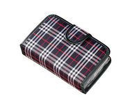 Easy Comforts 14 Day Pill Holder, Travel Case Medication Reminder Pill Box with Detachable Compartments, Plaid