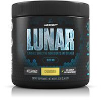 Legion Lunar Natural Sleep Aid Supplement - Herbal Sleeping Aids for Insomnia Relief & to Fall Asleep Fast. with Melatonin, L-Glycine, Lemon Balm Extract & Rutaecarpine. Safe & Healthy. 30 Svgs.