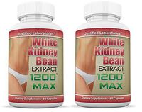 White Kidney Bean 1200 Max Weight Loss Carb Blocker Fat Burner 1200 MG 60 Capsules Per Bottle 2 Bottle