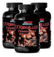 Sex Enhancers for Couples - TRIBULUS TERRESTRIS Extract 1000mg with Standardized 400mg Natural Saponins - Tribulus terrestris Boost Testosterone gain Muscle - 3 Bottles 180 Tablets