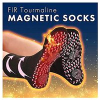 Magnetic Socks - Self Heating Socks for Unisex Women Men Winter Magnetic Therapy Socks Warm Soft Comfortable Socks Anti-Freezing Outdoor Socks (1 Pair, Black)