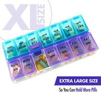 MEDca Weekly Pill Organizer, Twice-a-Day, 1 Pill Organizer Extra Large