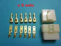 USA Seller Electric bike/Car/RC/RV 6.3mm high power MOLEX Connector Plug 6-Pin M&F 5 sets