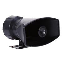 DRU Cuque 5-Sound Tone 300db Car Van Siren Horn Speaker Car Siren Horn with PA MIC Speaker