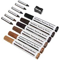King Rex Set of 13 Wood Touch Up Markers and Sticks Kit, Filler Sticks for Deep Scratches, Furniture Repair Kit Markers, Wood Touch-Up Kit