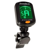 AxcessAbles AT-01A Clip-On Guitar Tuner for Chromatic Guitar Bass Ukulele Violin