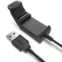 TUSITA Charger for Garmin Edge 20 / Edge 25 GPS - USB Charging Cable Clip Cradle 100cm - Bike Computer Accessories