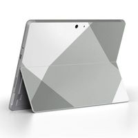 igsticker Ultra Thin Premium Protective Back Stickers Skins Universal Tablet Decal Cover for Microsoft Surface Go (2018) 004263 Check　White　Black