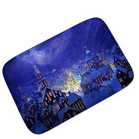 Pgojuni Cartoon Snowman Carpet New Year Christmas Living Room Door Mat 1pc 40x60CM (A)