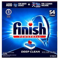Finish All-in-One Dishwasher Detergent Powerball Tablets, Fresh Scent 54 Count