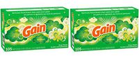 Gain Dryer Sheets - Original Scent - 105 Count Per Box - Pack of 2 Boxes