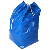 GESECRET Outdoor Garden Waste Bag Blue Large Capacity Garbage Leaves Storage Bin ABS Collapsible Yard Container
