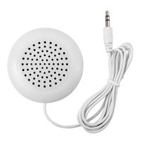 SODIAL Mini White 3 5mm Pillow Speaker for iPhone iPod CD Radio MP3 Player GL
