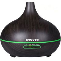 Essential Oil Diffuser,XPLUS 300ml Ultrasonic Aroma Diffuser Cool Mist Humidifier Aromatherapy Diffusers for Office Home Baby Bedroom Living Room Study Yoga Spa with 7 Color LED Lights Auto Shut-Off