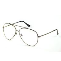Cyxus Blue Light Filter Glasses, Retro Large Metal Frame[Better Sleep] Anti Eyestrain, Silver