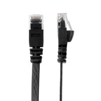 Buhbo 3 FT Cat6 Flat Ethernet Network Cable RJ45, Black